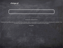 Tablet Screenshot of clinique.pl