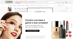 Desktop Screenshot of clinique.com.br