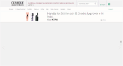 Desktop Screenshot of clinique.se